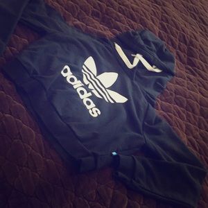 Adidas crop top sweatshirt